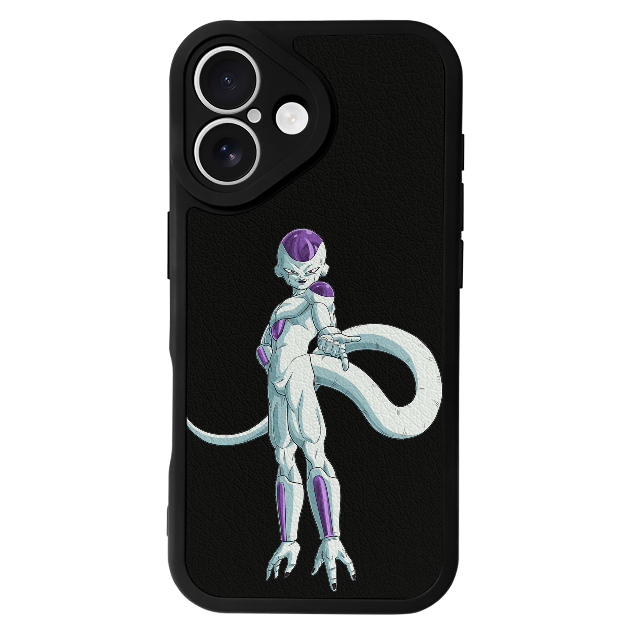 （画像用） ドラゴンボール フリーザ DRAGON BALL Frieza 【iPhone 16シリーズ対応】シリコンスマホケース（レザー調） 材質：シリコン